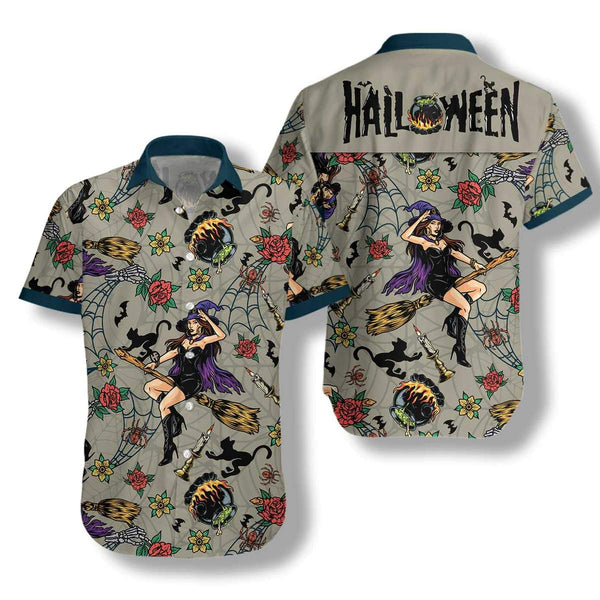 Halloween Witches Night Hawaiian Shirt | HW3006