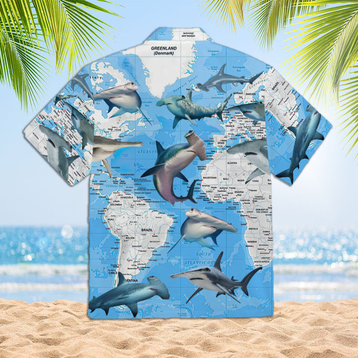 Hammerhead Shark Fishing Hawaiian Shirt | For Men & Women | HW446-BehighStyle