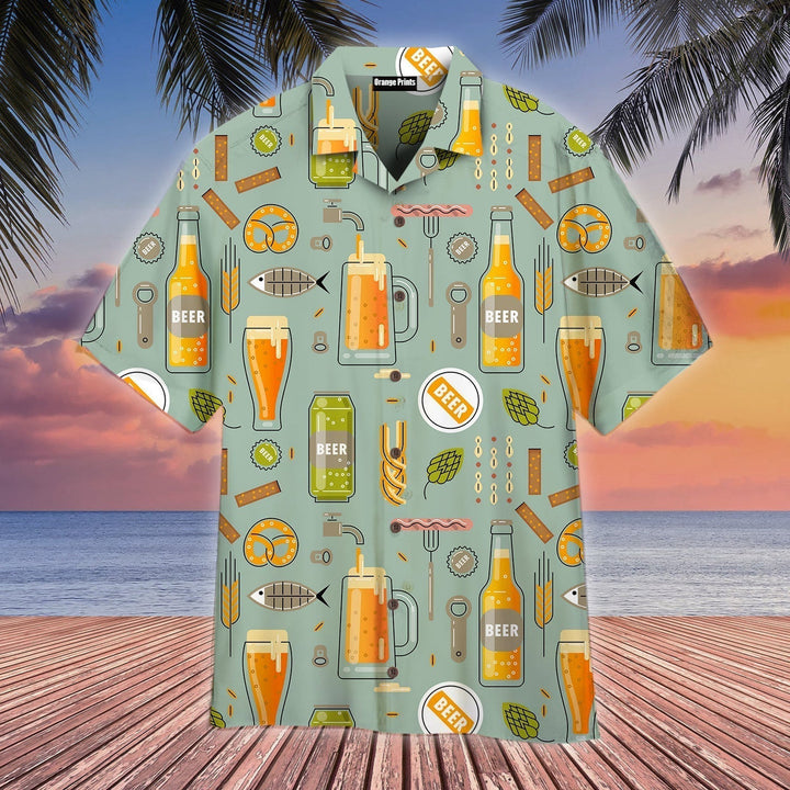 Happy Beer Aloha Hawaiian Shirt | For Men & Women | HW786-BehighStyle