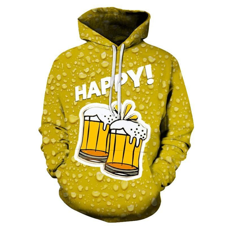 Happy Beer Two Glasses Of Beer Blob 3D All Over Print | For Men & Women | Adult | HP681-BehighStyle