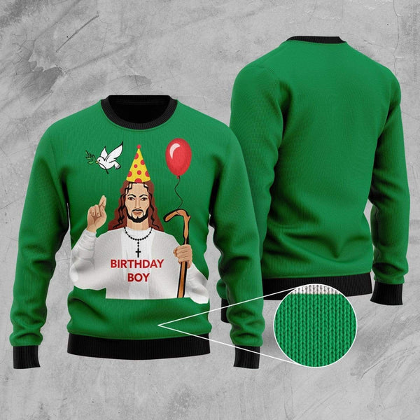 Happy Birthday Jesus Ugly Christmas Sweater | Adult | US2386