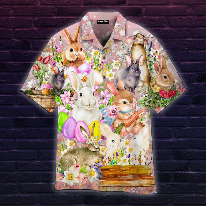 Happy Bunny Happy Easter Day Hawaiian Shirt | For Men & Women | HW2086-BehighStyle