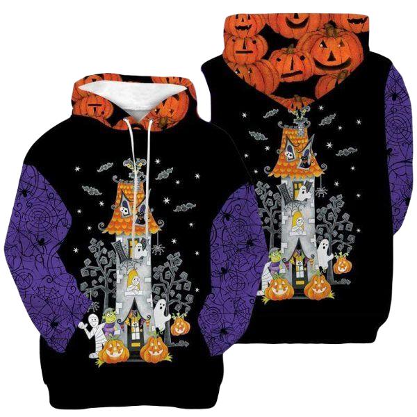 Happy Halloween Funny Ghost House 3D All Over Print | Adult | HP2117