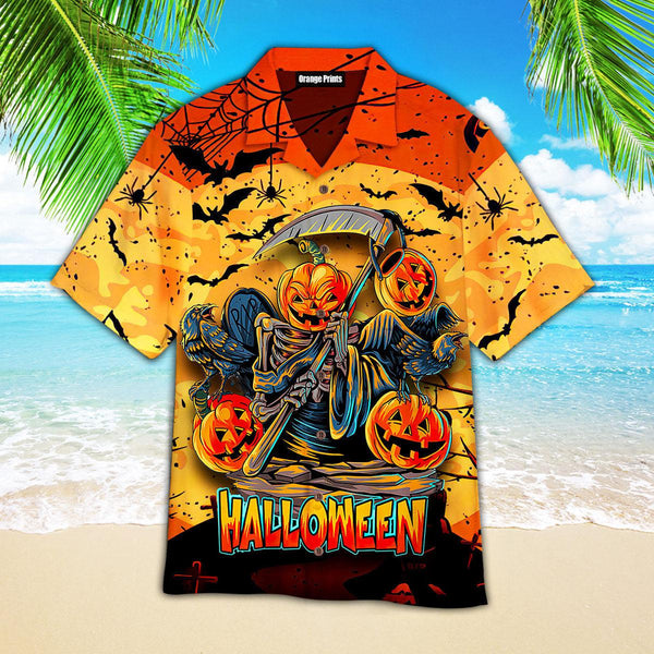 Happy Halloween Pumpkin Hawaiian Shirt | For Men & Women | HW2588-BehighStyle