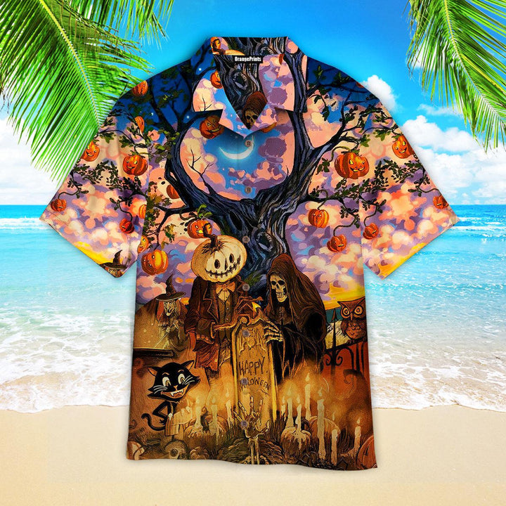 Happy Halloween Pumpkin Hawaiian Shirt | For Men & Women | HW2654-BehighStyle