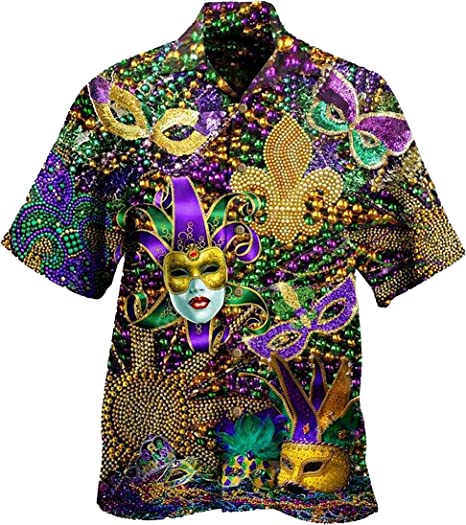 Happy Mardi Gras Hawaiian Shirt | HW3141