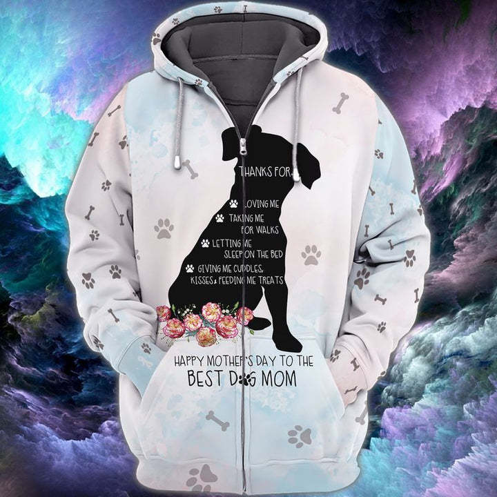 Happy Mother's Day Dog Mom 3D All Over Print | For Men & Women | Adult | HP301-BehighStyle