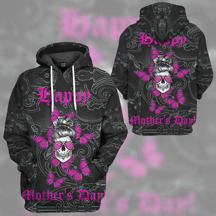 Happy Mother's Day Skull Mom Gift 3D All Over Print | For Men & Women | Adult | HP1137-BehighStyle