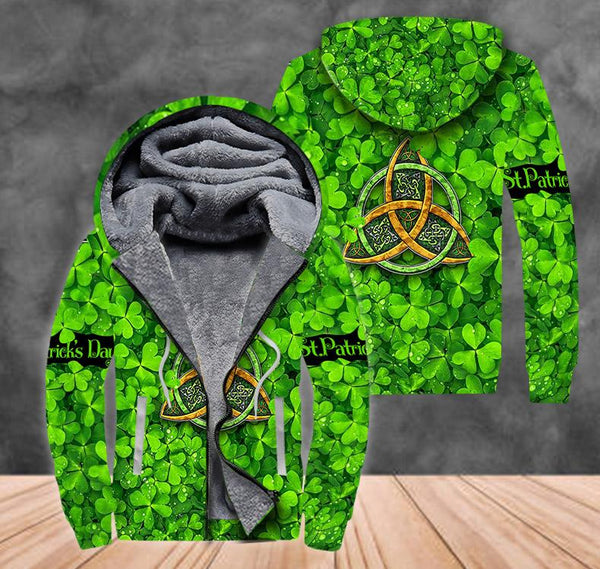 Happy St Patrick's Day Irish Fleece Zip Hoodie All Over Print | For Men & Women | FZ142-BehighStyle