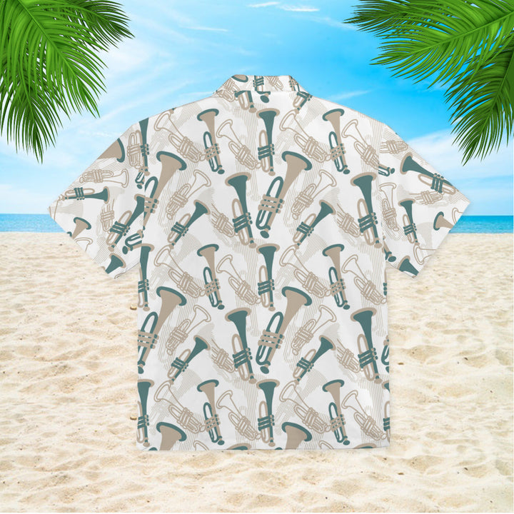 Happy Trumpet Musical Performance Pattern Hawaiian Shirt | For Men & Women | HW801-BehighStyle