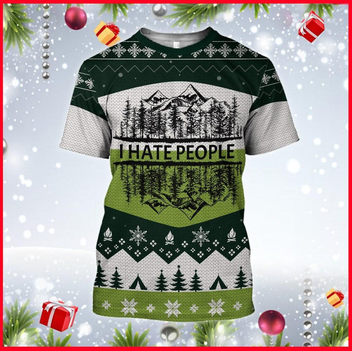 Hate People Mountain Camping 3D All Over Print | For Men & Women | Adult | HT3774-BehighStyle