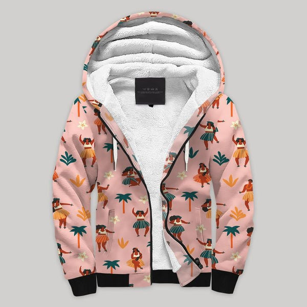 Hawaii Dance Fleece Zip Hoodie All Over Print | FZ716