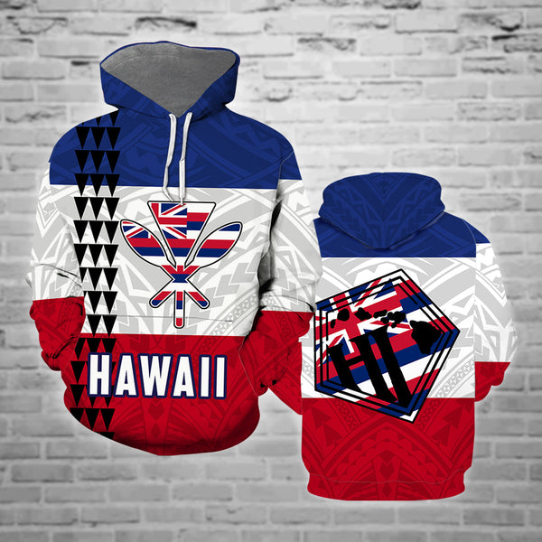 Hawaii Flag Polynesian 3D All Over Print | Adult | HP1656