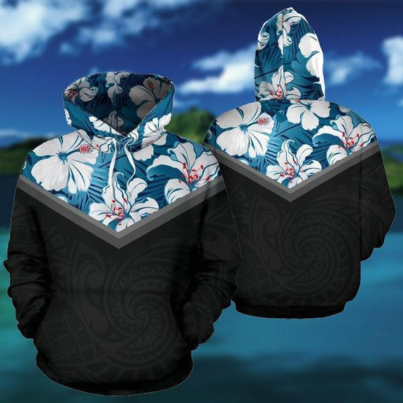 Hawaii Vintage Pattern Blue Hibiscus 3D All Over Print | For Men & Women | Adult | HP710-BehighStyle