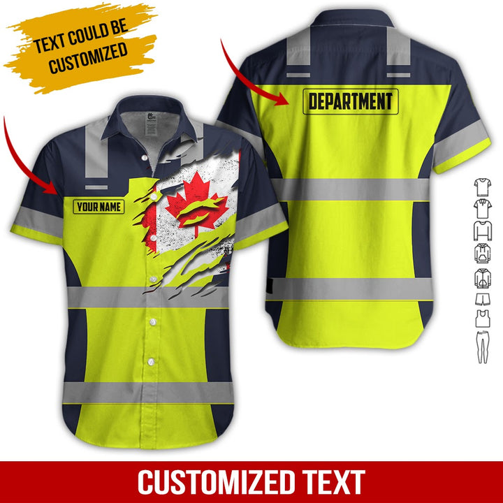 Heavy Equipment Custom Name And Department Hawaiian Shirt | For Men & Women | HN445-BehighStyle