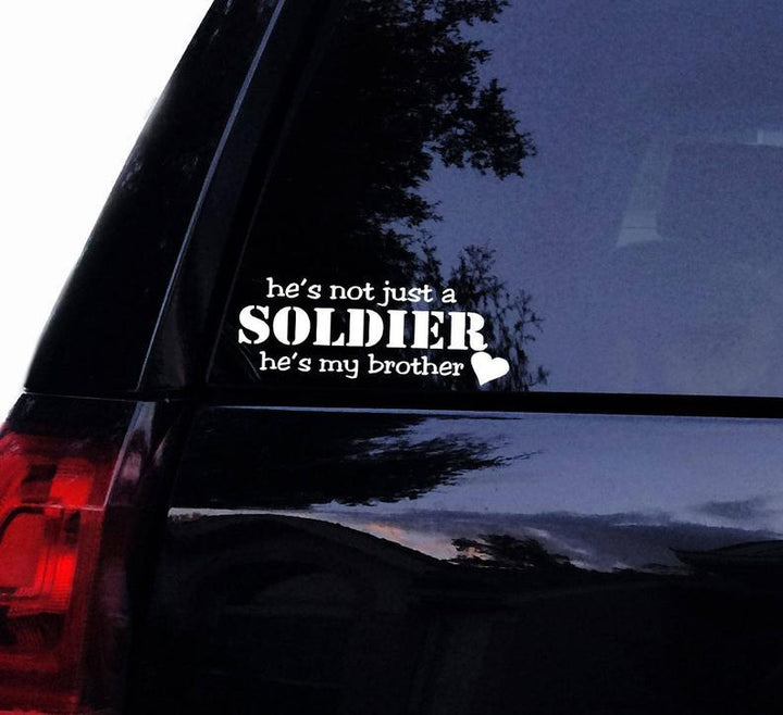 He's My Brother Military Car Decal Sticker | Waterproof | PVC Vinyl | CS1172-BehighStyle