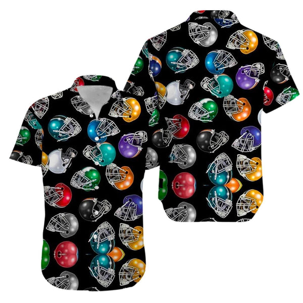 High Quality American Football Helmets Hawaiian Shirt | HW3353