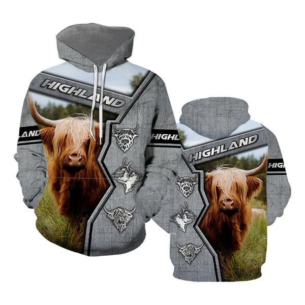 Highland Cow 3D All Over Print | Adult | HP2971