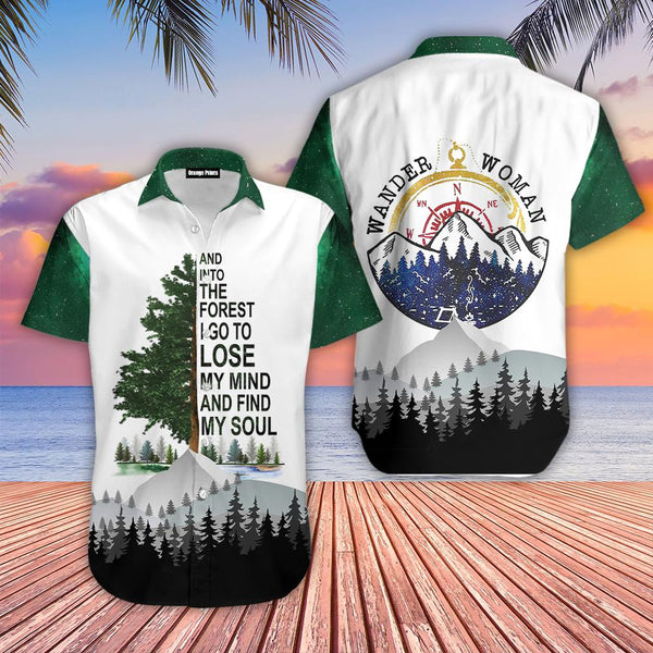 Hiking Wander Woman Hawaiian Shirt | HW3334