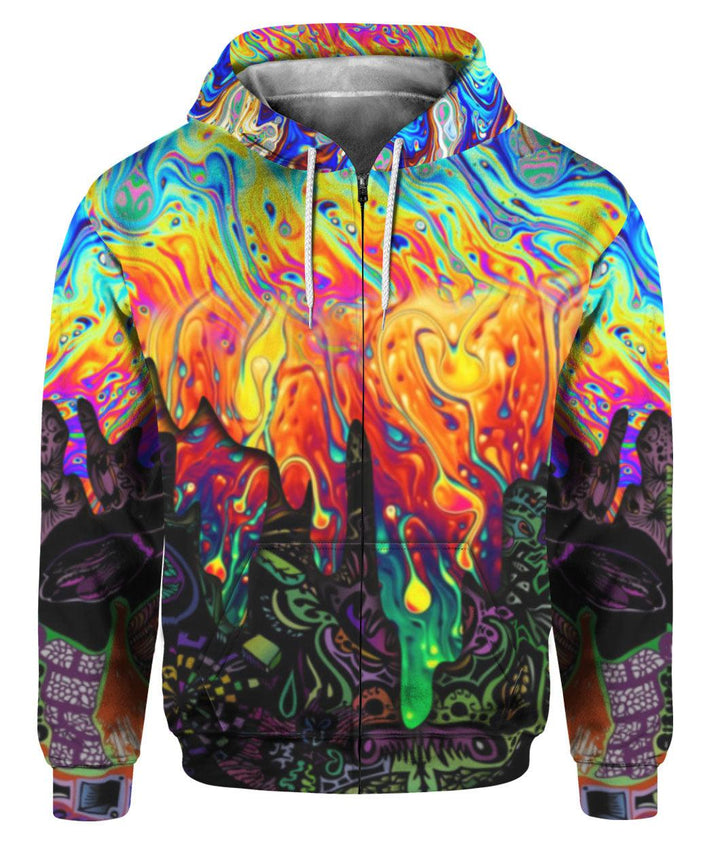 Hippie Colorful 3D All Over Print | For Men & Women | Adult | HP1638-BehighStyle