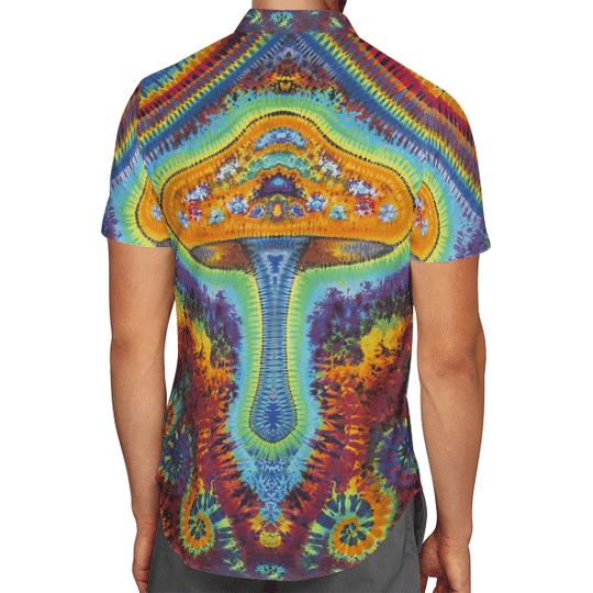 Hippie Mushroom Tie Dye Aloha Hawaiian Shirt | For Men & Women | HW1451-BehighStyle