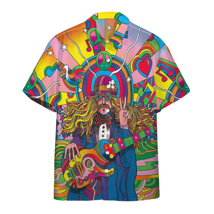 Hippie Psychedelic Hawaiian Shirt | For Men & Women | HW1634-BehighStyle