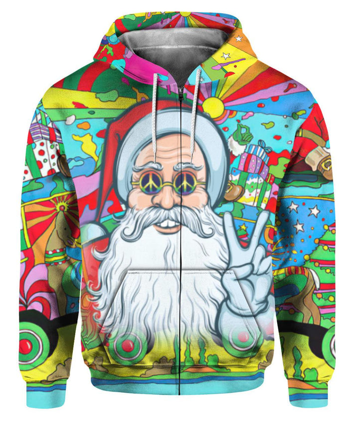 Hippie Santa Claus 3D All Over Print | For Men & Women | Adult | HP1646-BehighStyle