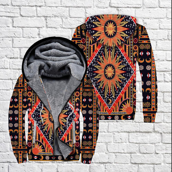 Hippie Style Fleece Zip Hoodie All Over Print | FZ704