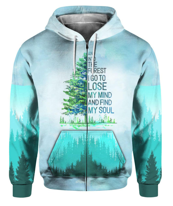 Hippie The Forest I Go To Lose My Mind 3D All Over Print | For Men & Women | Adult | HP1636-BehighStyle