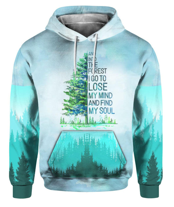 Hippie The Forest I Go To Lose My Mind 3D All Over Print | For Men & Women | Adult | HP1636-BehighStyle