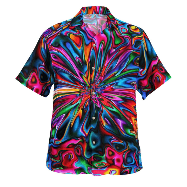 Hippie Tie Dye Hawaiian Shirt | For Men & Women | HW1513-BehighStyle