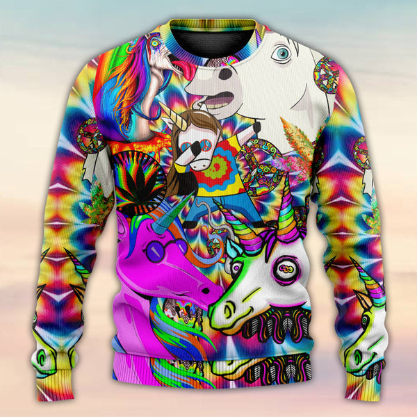 Hippie Unicorn Dream For Wonderland Ugly Christmas Sweater | Adult | US2260