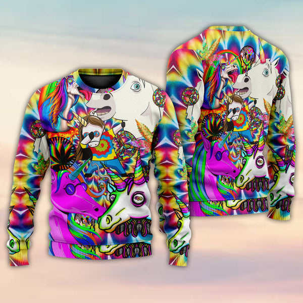Hippie Unicorn Dream For Wonderland Ugly Christmas Sweater | Adult | US2409