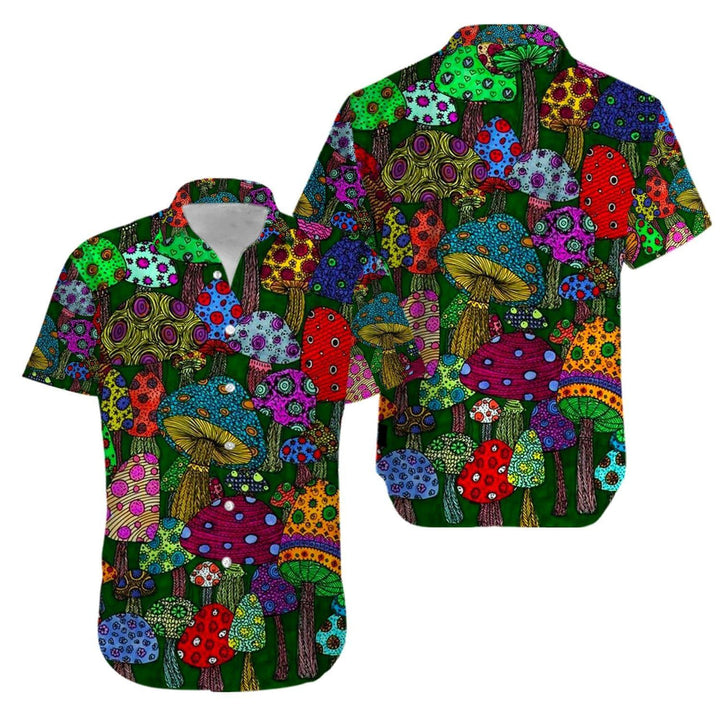 Hippie Vintage Trippy Mushroom Hawaiian Shirt | For Men & Women | HW1100-BehighStyle