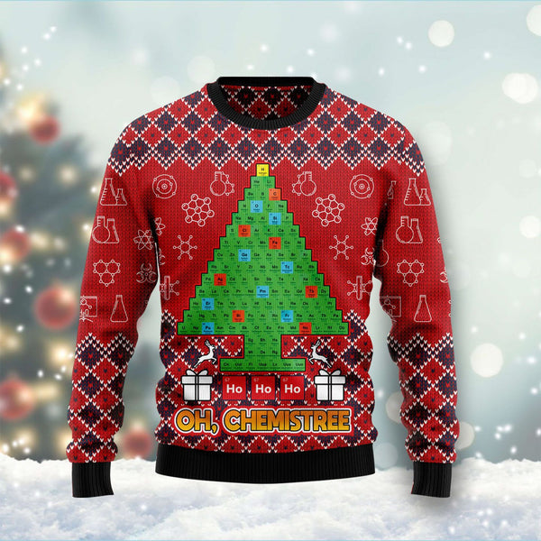 Ho Ho Ho Oh Chemistree Ugly Christmas Sweater | For Men & Women | Adult | US1048-BehighStyle