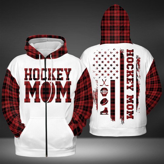 Hockey Mom Red Black Caro 3D All Over Print | For Men & Women | Adult | HP1131-BehighStyle