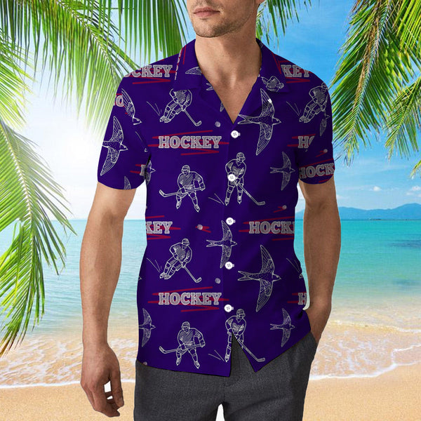 Hockey Players During The Game Hawaiian Shirt | For Men & Women | HW1035-BehighStyle