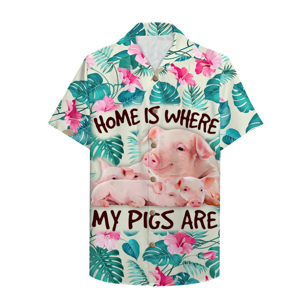 Home Is Where My Pigs Are Hawaiian Shirt | For Men & Women | HW2549-BehighStyle