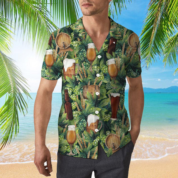 Hops And Craft Beer Hawaiian Shirt | For Men & Women | HW987-BehighStyle