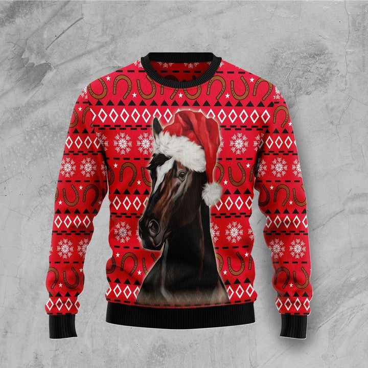 Horse Christmas Pattern Ugly Christmas Sweater | For Men & Women | Adult | US1030-BehighStyle