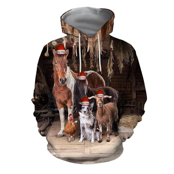 Horse Family Christmas 3D All Over Print | Adult | HP2578