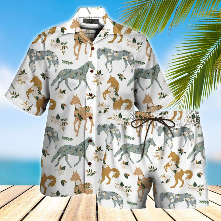 Horse Hawaiian Shirt Set | For Men & Women | HS102-BehighStyle