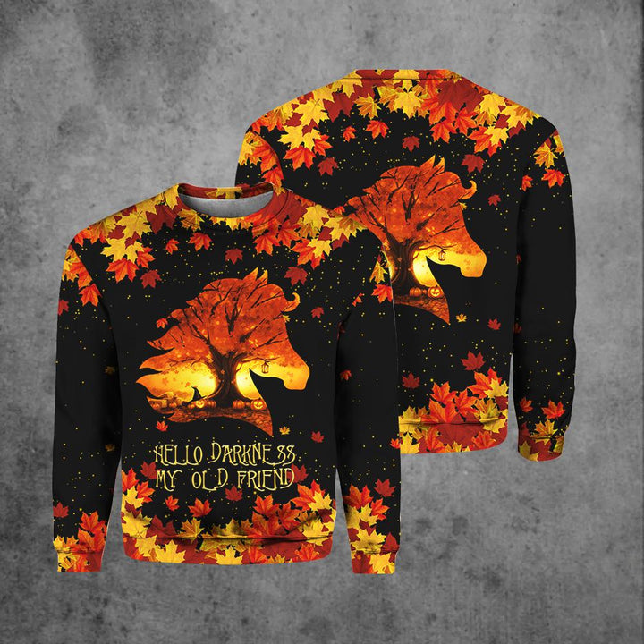 Horse Leaves Autumn Pumkin 3D All Over Print | For Men & Women | Adult | HP1310-BehighStyle