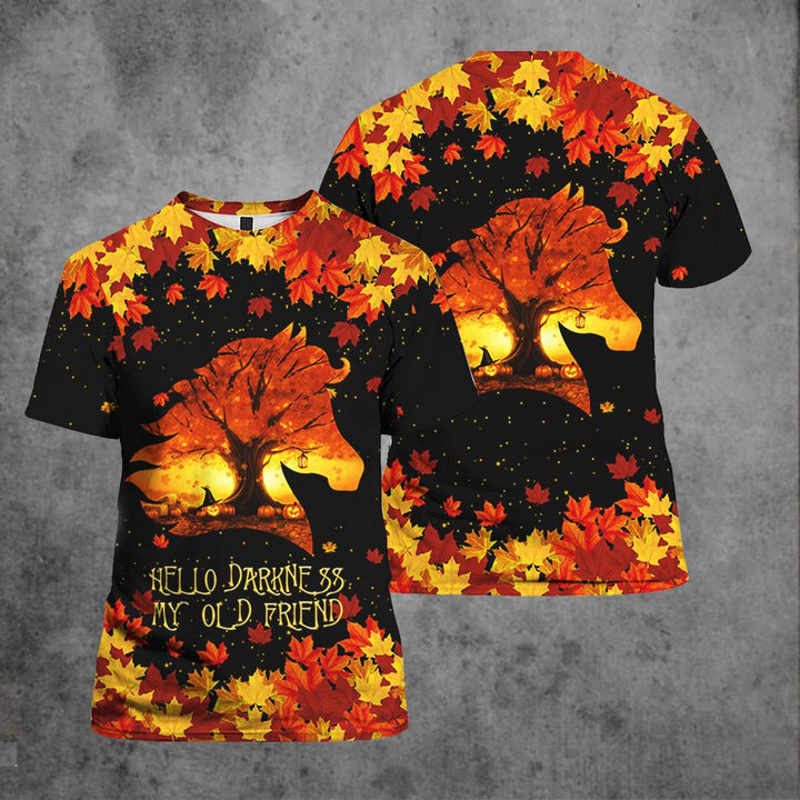 Horse Leaves Autumn Pumkin 3D All Over Print | For Men & Women | Adult | HP1310-BehighStyle