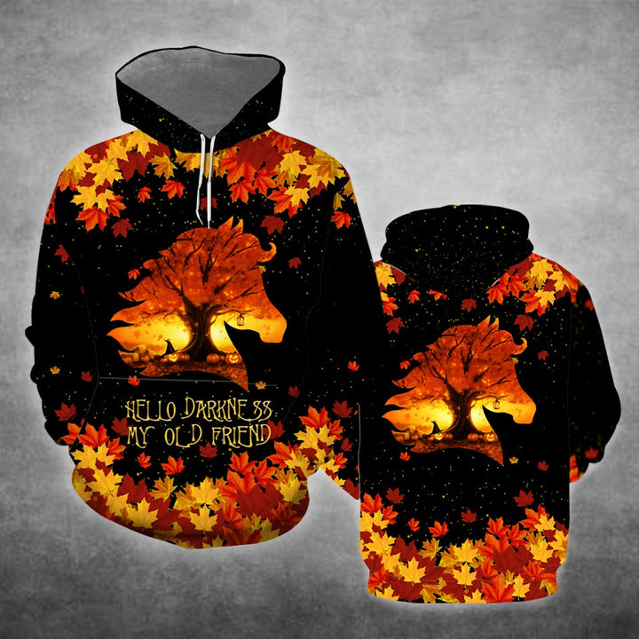 Horse Leaves Autumn Pumkin 3D All Over Print | For Men & Women | Adult | HP1310-BehighStyle