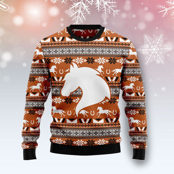 Horse Pattern Ugly Christmas Sweater | For Men & Women | Adult | US1438-BehighStyle