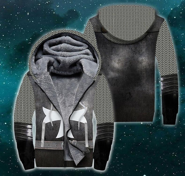 Hospitaller Knights Fleece Zip Hoodie All Over Print | FZ687