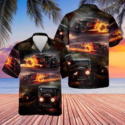 Hot Rod Hawaiian Shirt | For Men & Women | HW1395-BehighStyle