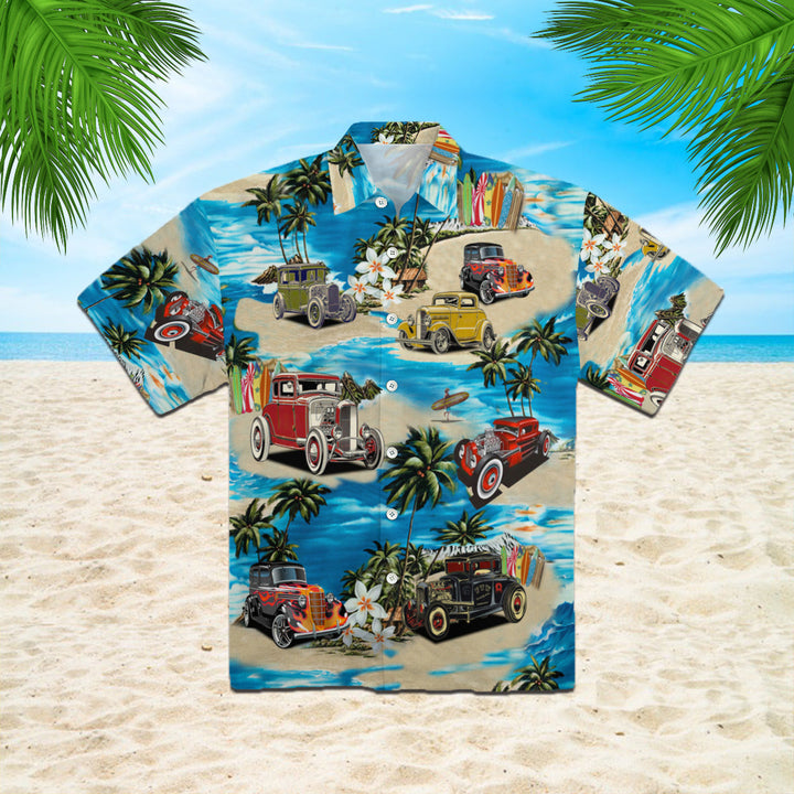 Hot Rod Hawaiian Shirt | For Men & Women | HW843-BehighStyle