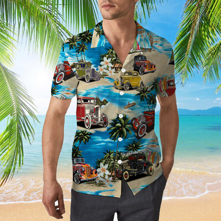 Hot Rod Hawaiian Shirt | For Men & Women | HW843-BehighStyle